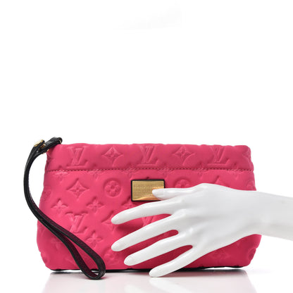 Louis Vuitton Monogram Scuba Clutch Pochette Fuchsia 2 of 7