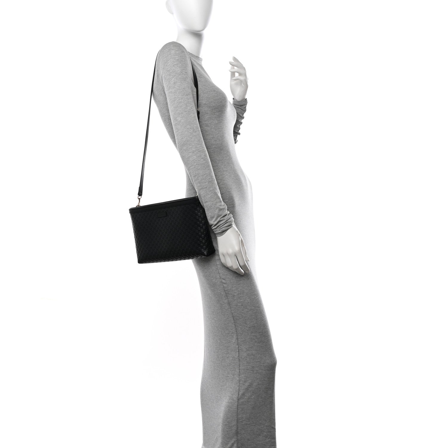 Gucci Microguccissima Flat Crossbody Black 2 of 10