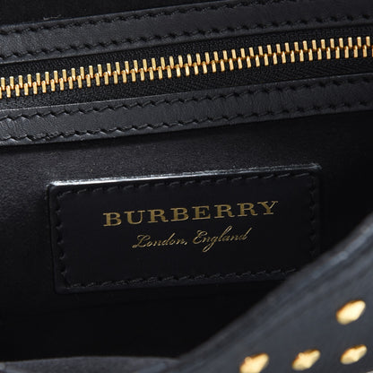 Burberry Calfskin Studded Bridle Saddle Bag Black 7 of 8