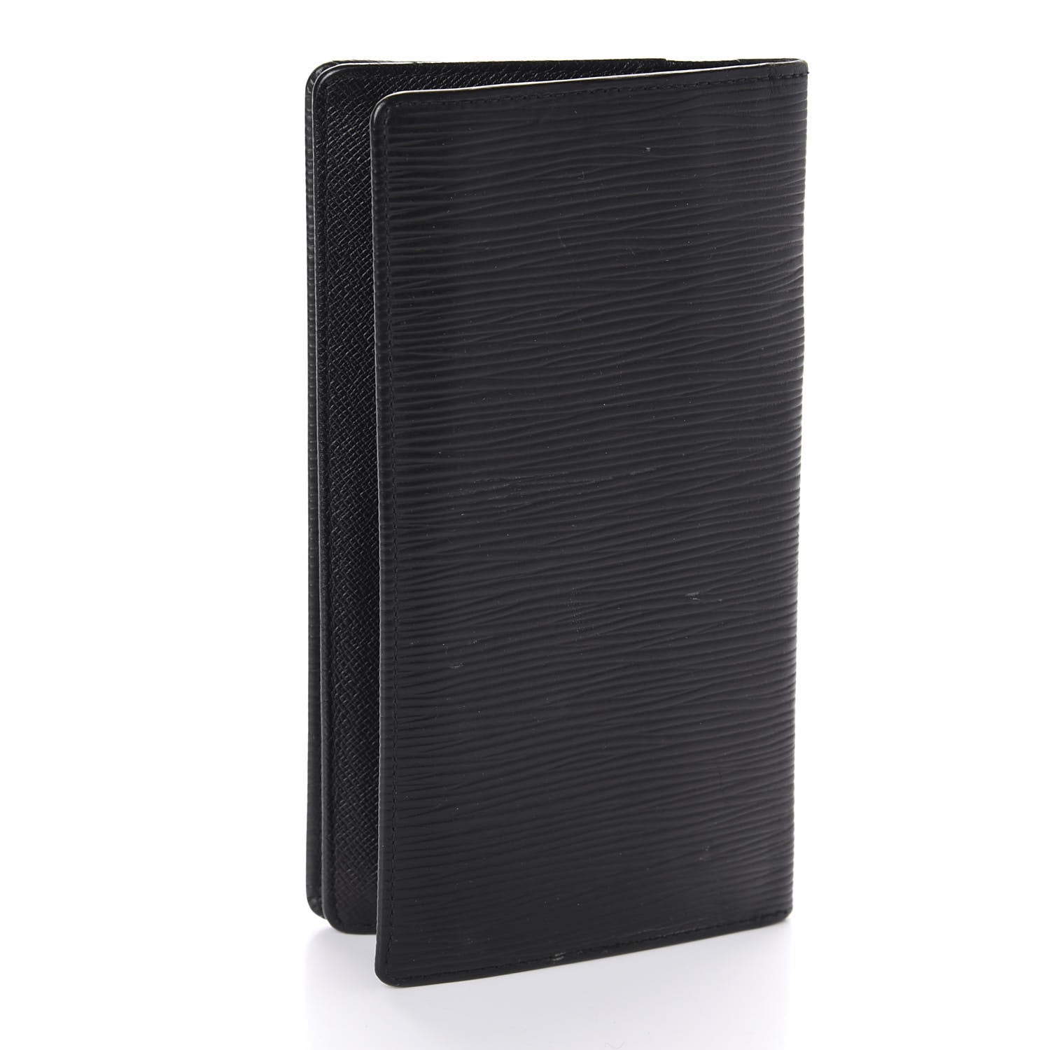 Louis Vuitton Epi Checkbook Organizer Wallet Black 3 of 8