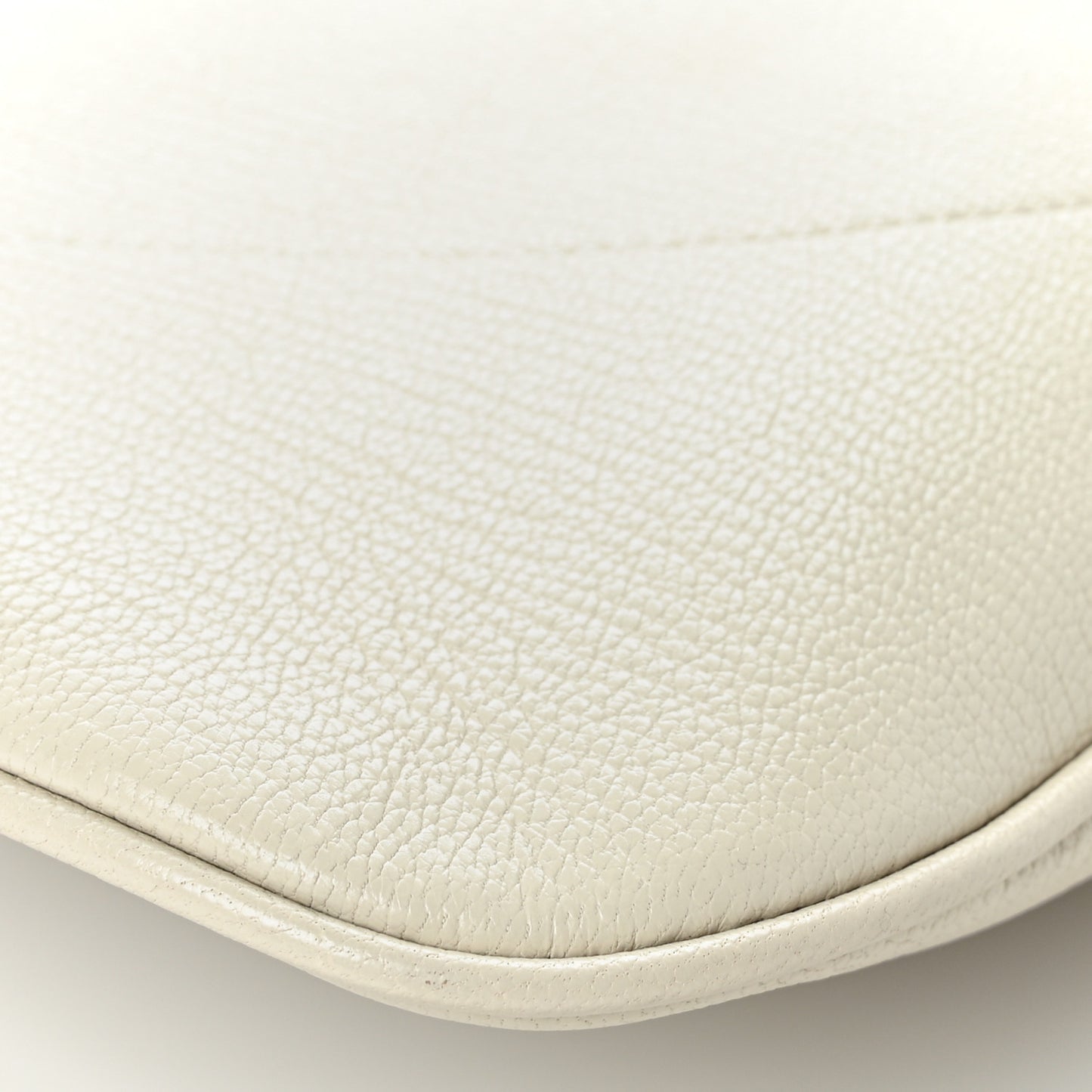 Goatskin Large Aphrodite Shoulder Bag Mystic White