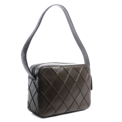 Chanel Lambskin Diamond Stitch Shoulder Bag Olive 3 of 8