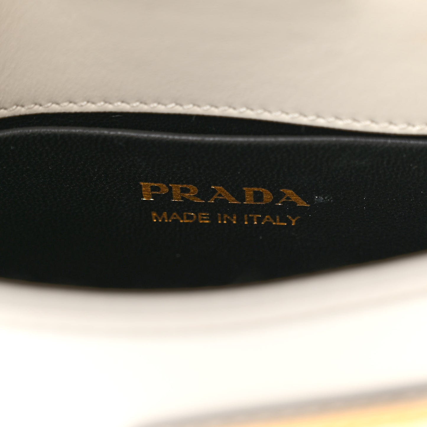 Box Calfskin Shoulder Bag White Black