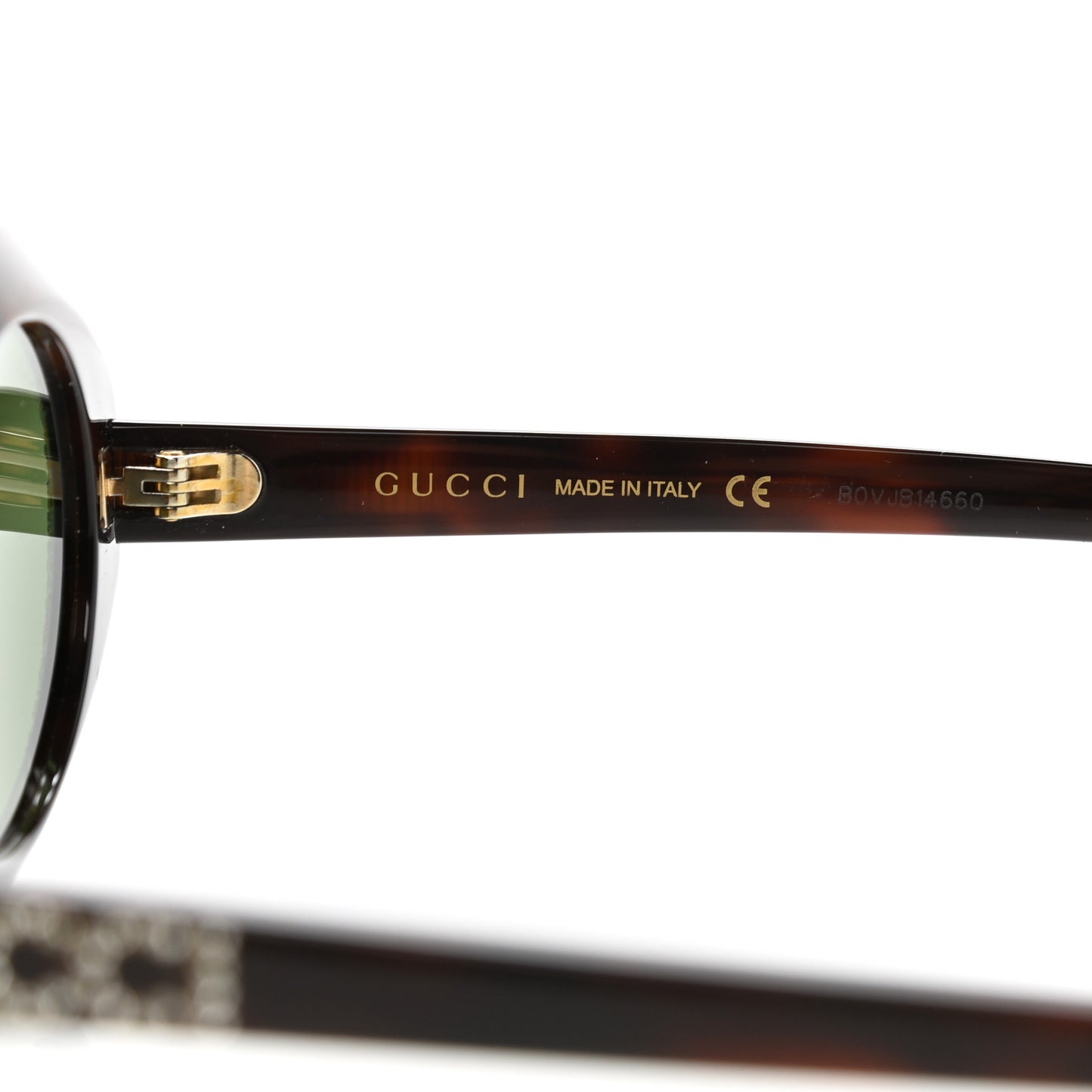 Acetate Crystal Round Sunglasses GG0618S Tortoiseshell