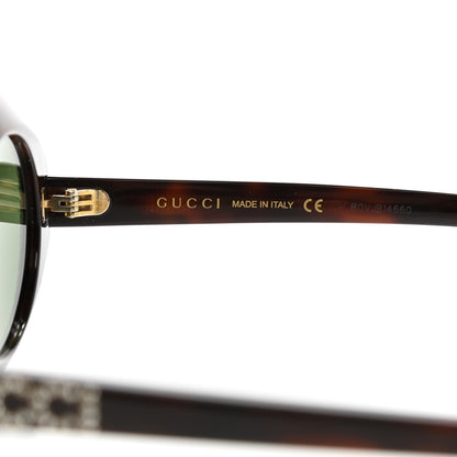 Gucci Acetate Crystal Round Sunglasses GG0618S Tortoiseshell 5 of 8