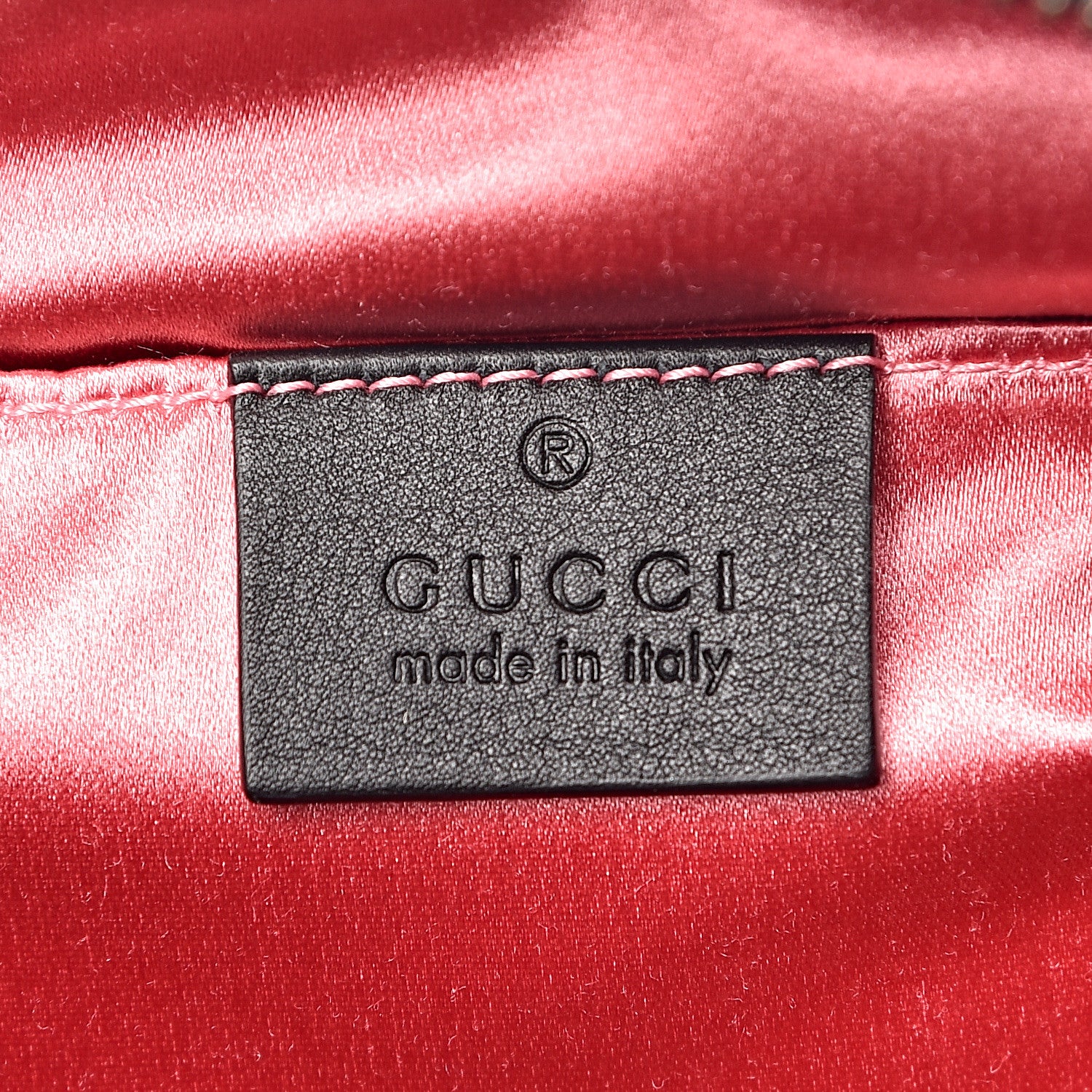 Gucci Velvet Matelasse Small GG Marmont Chain Shoulder Bag Black 6 of 10
