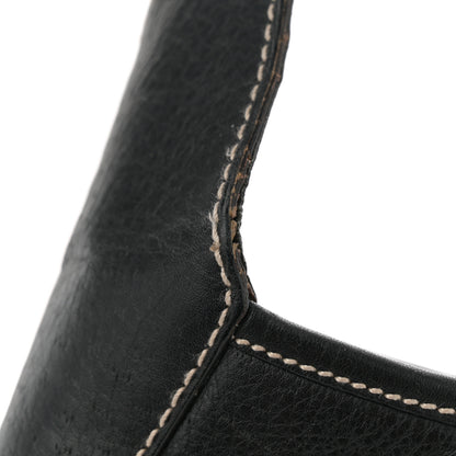 Salvatore Ferragamo Calfskin Gancini Lock Hobo Black 12 of 13