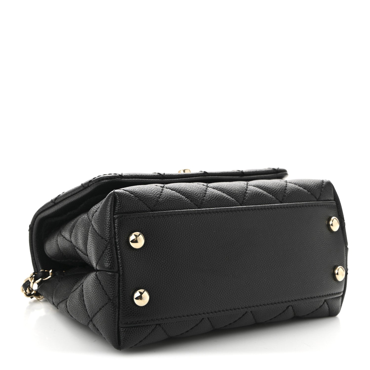 Chanel Caviar Quilted Extra Mini Coco Handle Flap Black 4 of 11