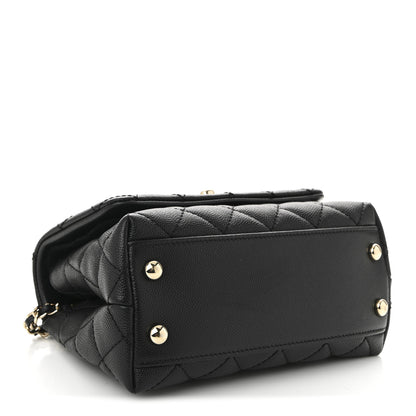 Chanel Caviar Quilted Extra Mini Coco Handle Flap Black 4 of 11