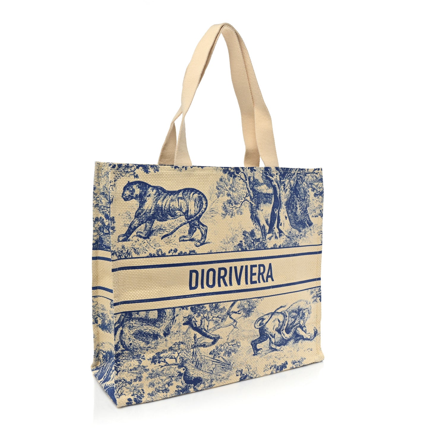 Straw Dioriviera Tote Beige