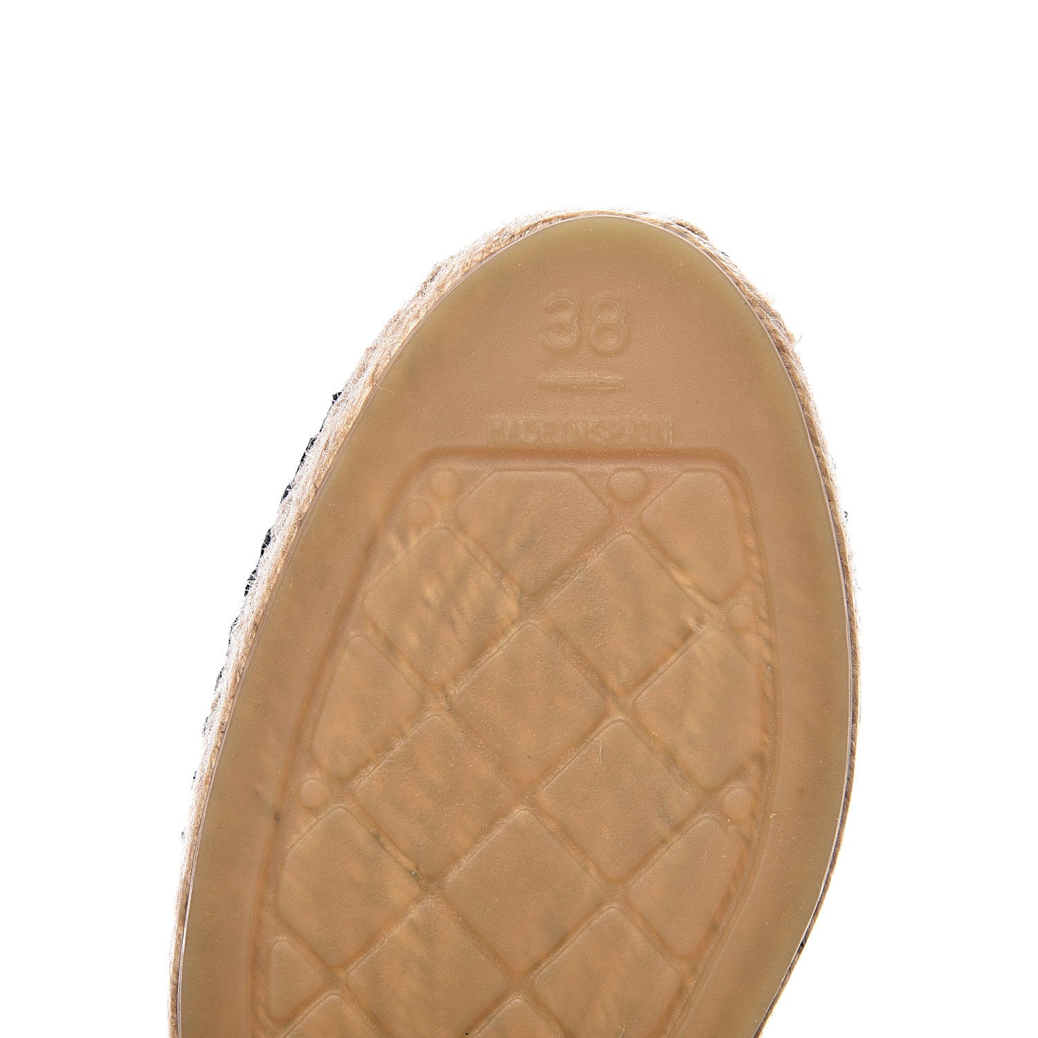 Chanel Lambskin Quilted CC Espadrilles 38 Black 8 of 10
