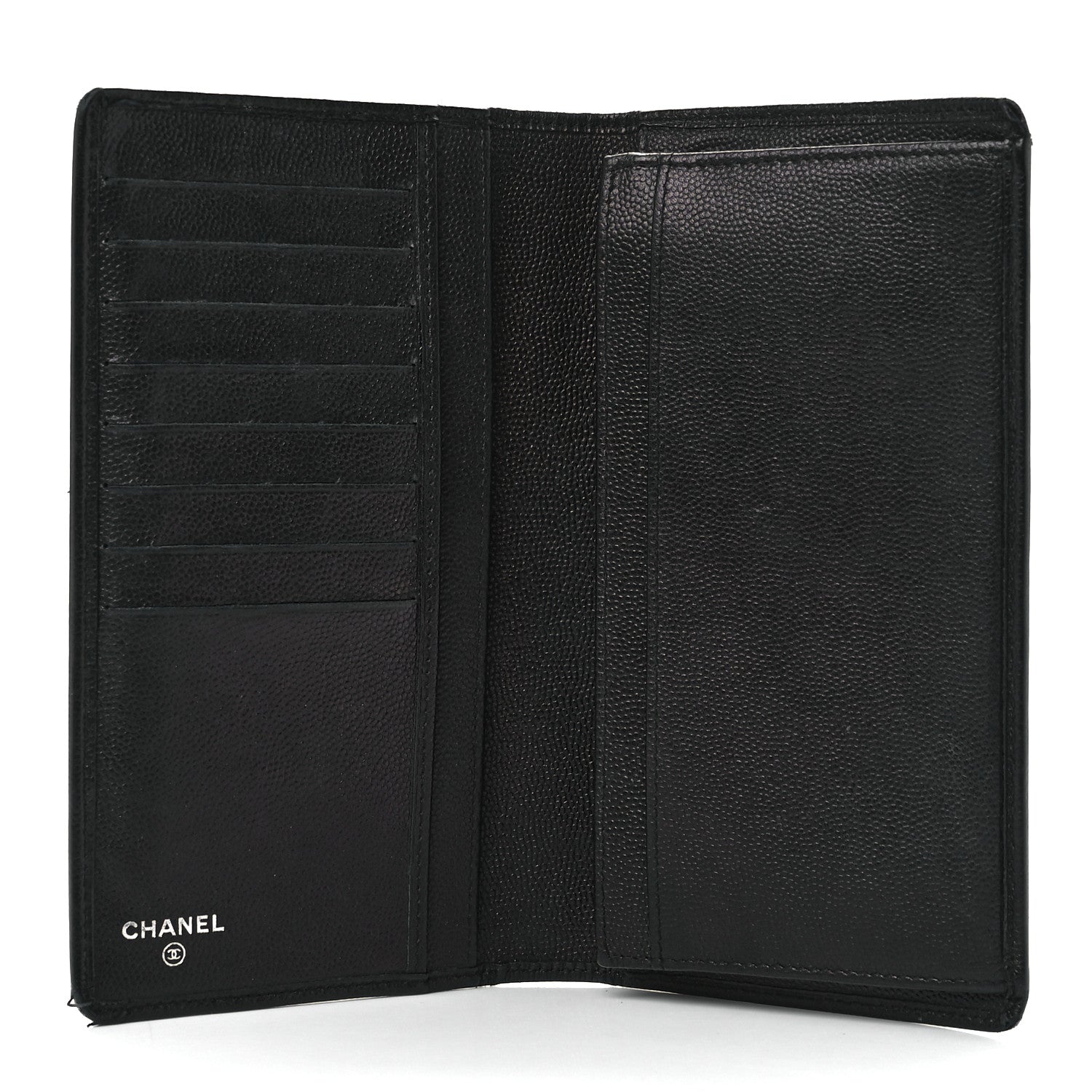 Chanel Caviar Sevruga Yen Wallet Black 4 of 13
