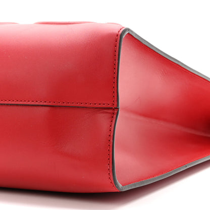 Gucci Calfskin Embossed Medium XL Tote Red 8 of 8