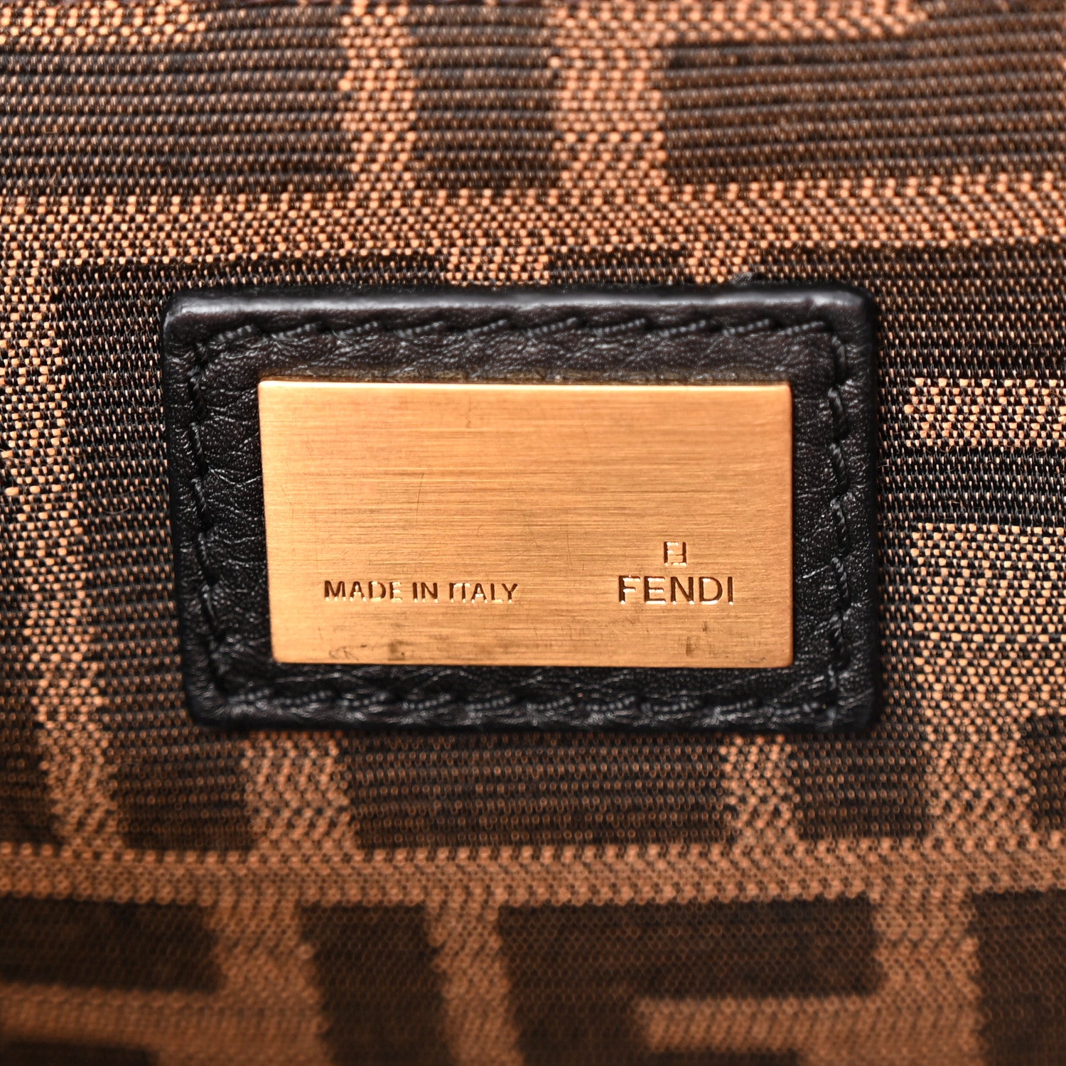 Fendi Goatskin Zucca Large Peekaboo Iconic Satchel Red 6 of 10