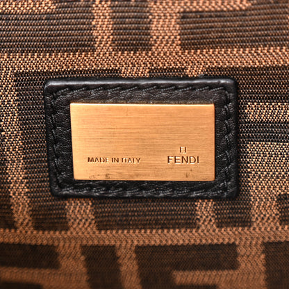 Fendi Goatskin Zucca Large Peekaboo Iconic Satchel Red 6 of 10
