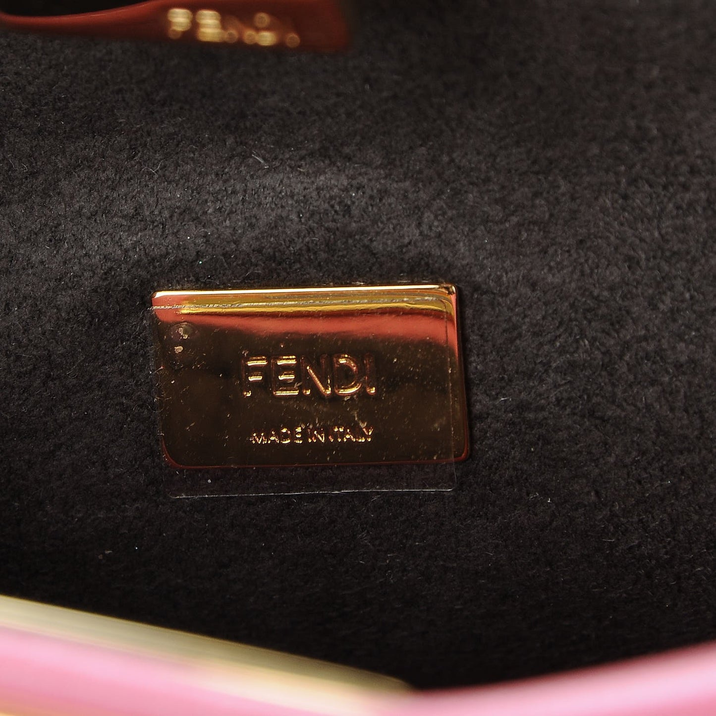 Shiny Nappa Micro Peekaboo Iconic Satchel Rosa Fluo