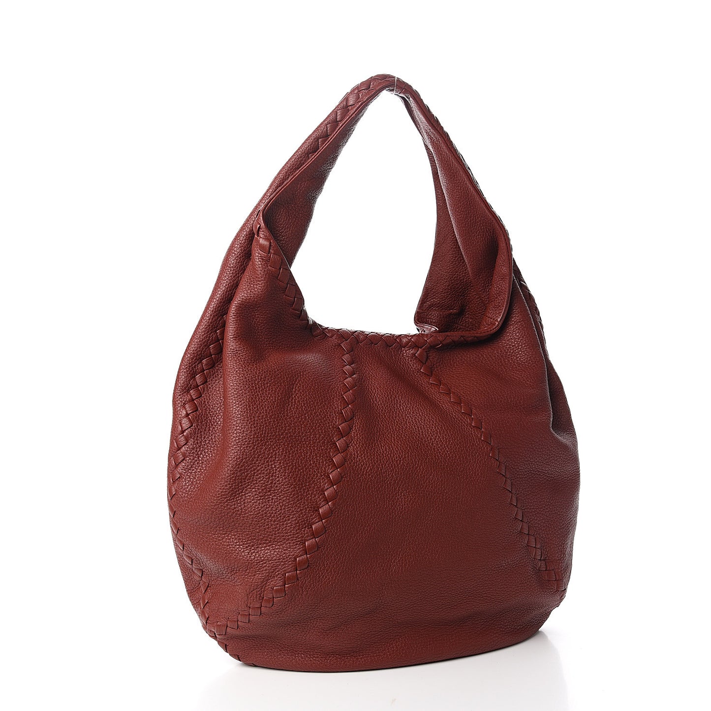 Cervo Deerskin Large Hobo Brique