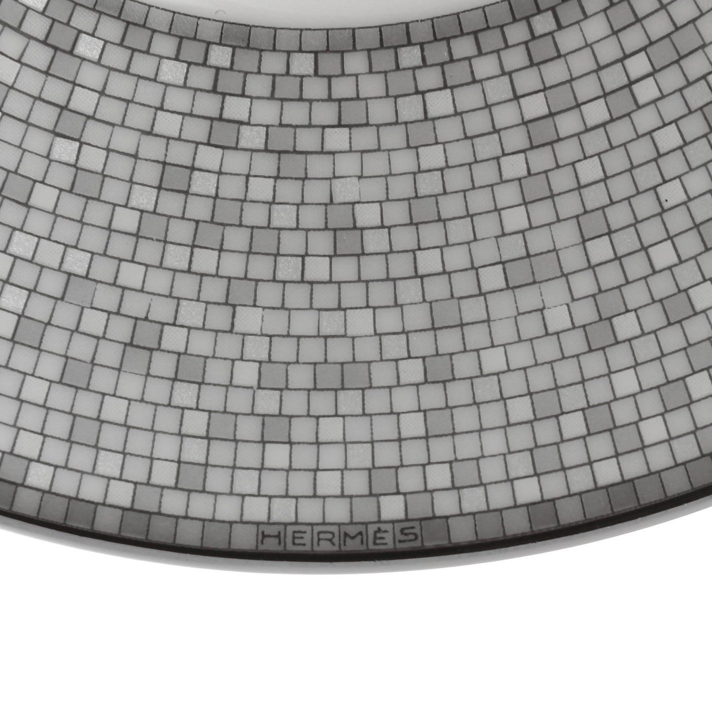 Porcelain Mosaique Au 24 Platine Tea Cup And Saucer Set Of 2 Platinum