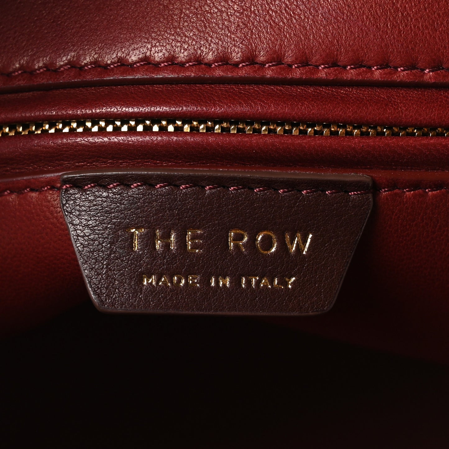 Polished Saddle Calfskin Large Devon Bag Burgundy