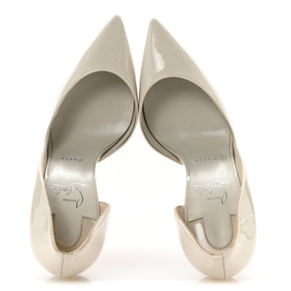 Christian Louboutin Patent Iriza 100 Pumps 40 Craie 2 of 9