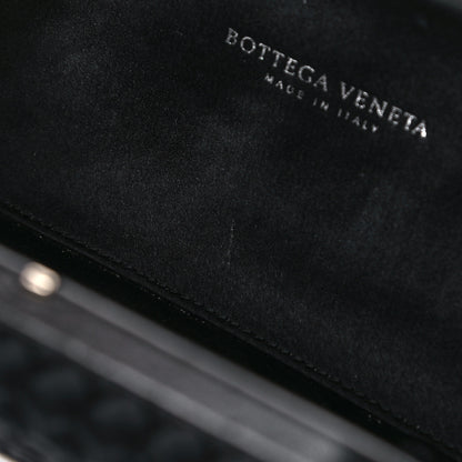 Bottega Veneta Satin Intreccio Impero Knot Clutch Black 7 of 18