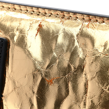 Chanel Metallic Lambskin Small Feminine Pouch Clutch Gold 8 of 10