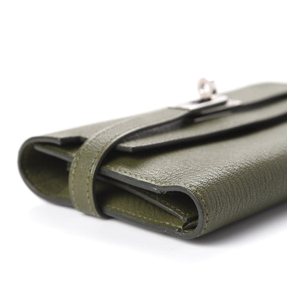 Hermes Chevre Mysore Medium Kelly Wallet Vert Veronese 11 of 16