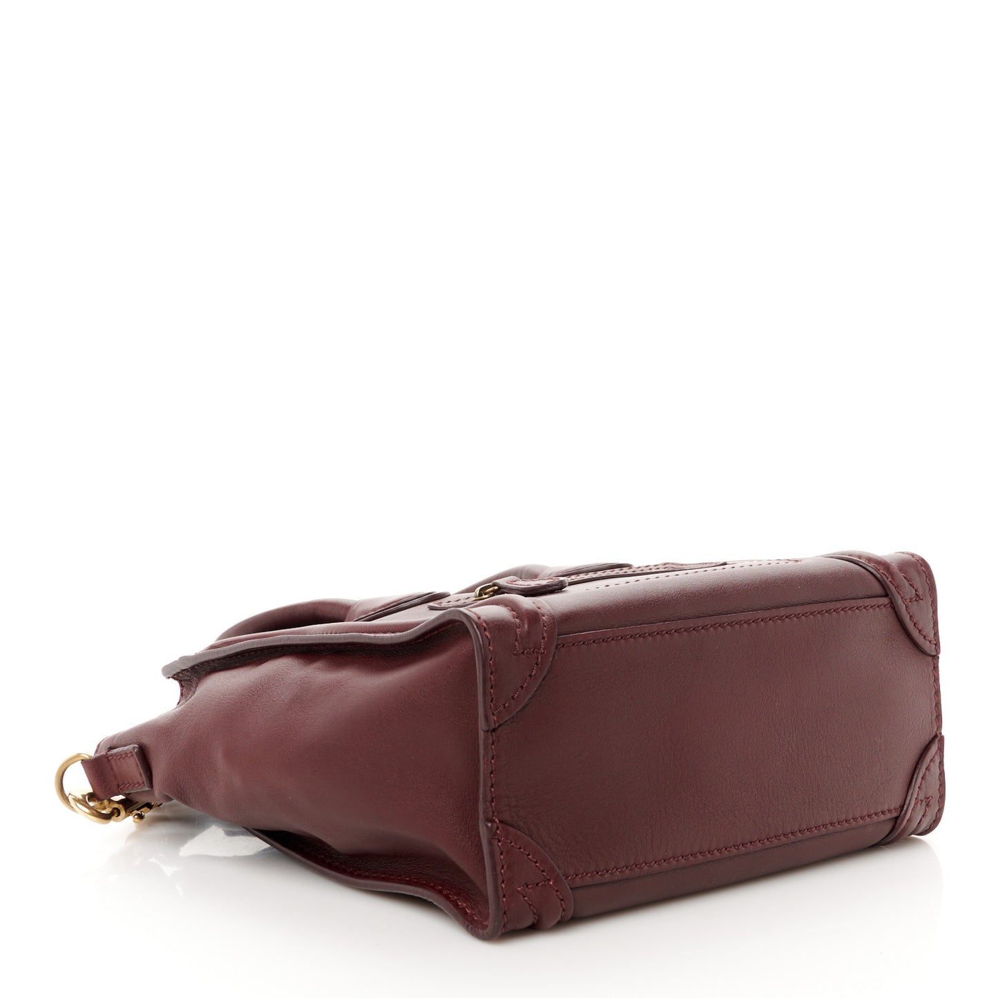 Smooth Calfskin Nano Luggage Burgundy