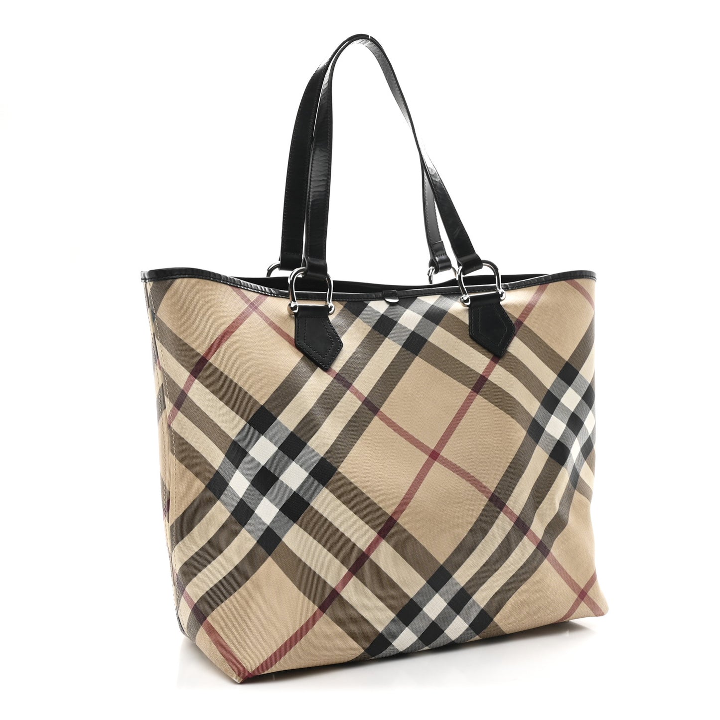 Nova Check Large Nickie Tote Black