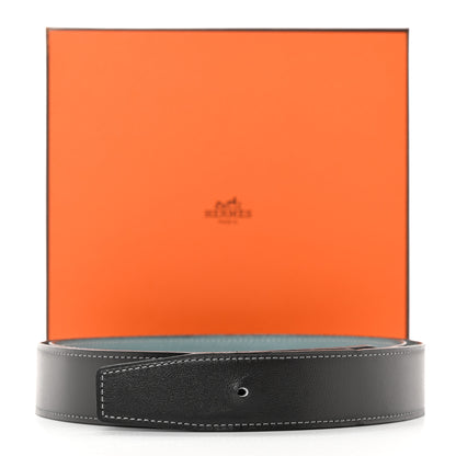 Hermes Box Togo 32mm Belt Strap 105 42 Graphite Ciel 12 of 12