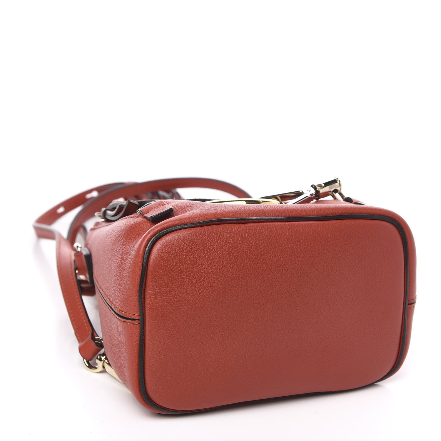 Chloe Suede Calfskin Mini Faye Backpack Earthy Red 3 of 9