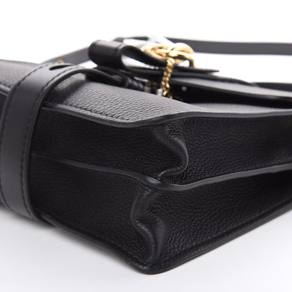 Chloe Shiny Grained Calfskin Small Aby Day Shoulder Bag Black 8 of 8