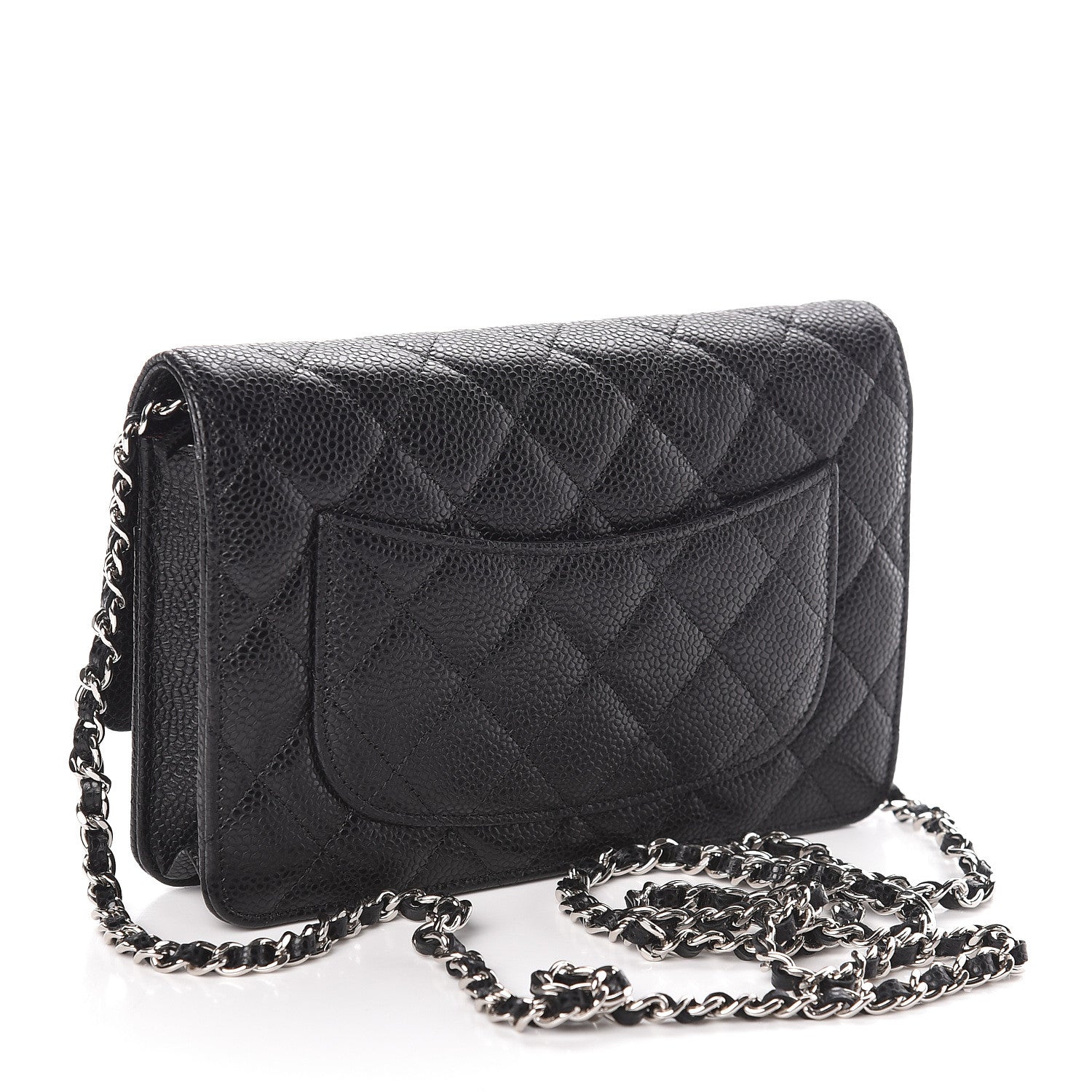 Chanel Caviar Quilted Wallet On Chain WOC Black 3 of 11