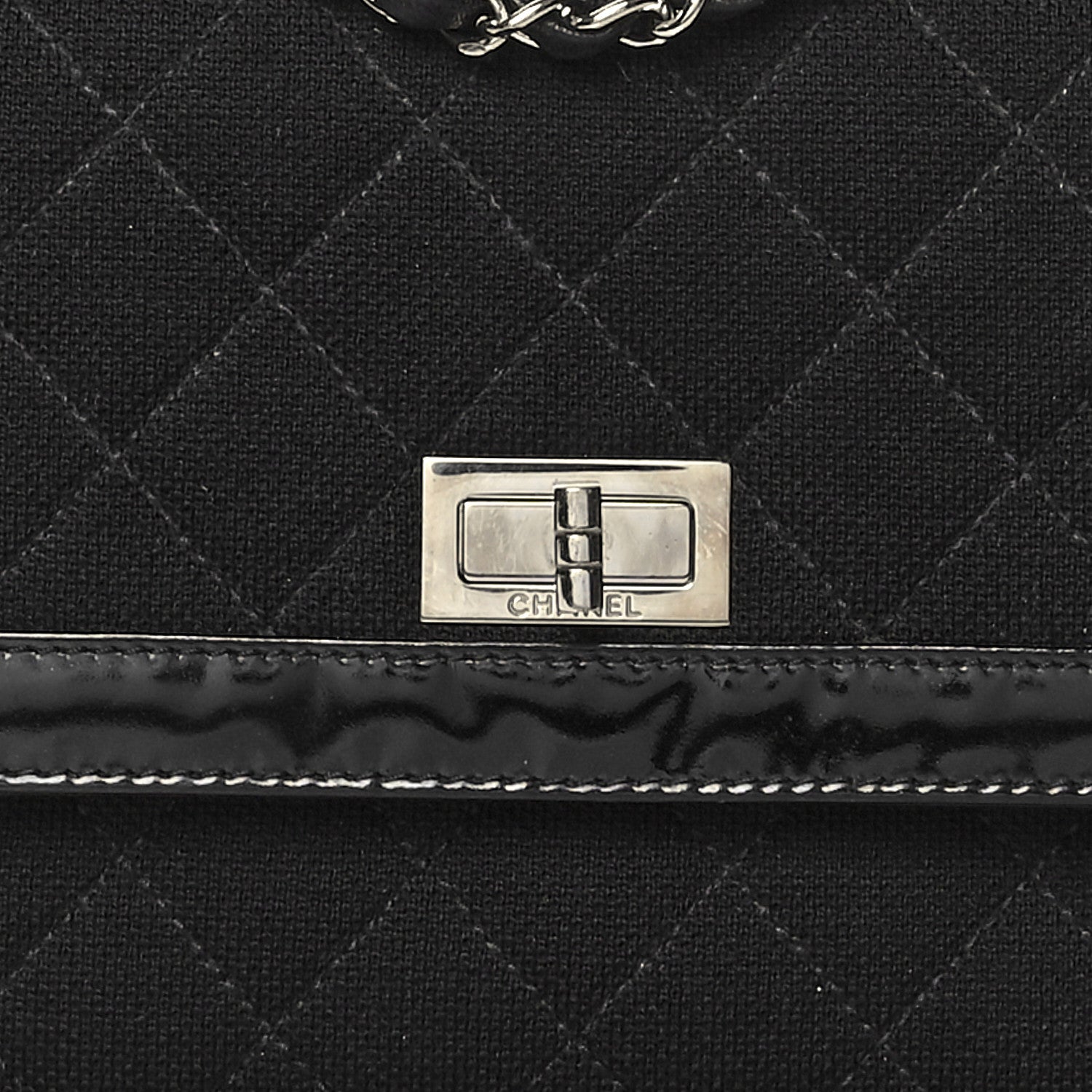 Chanel Jersey Patent Quilted 2.55 Reissue Flap Black 7 of 15