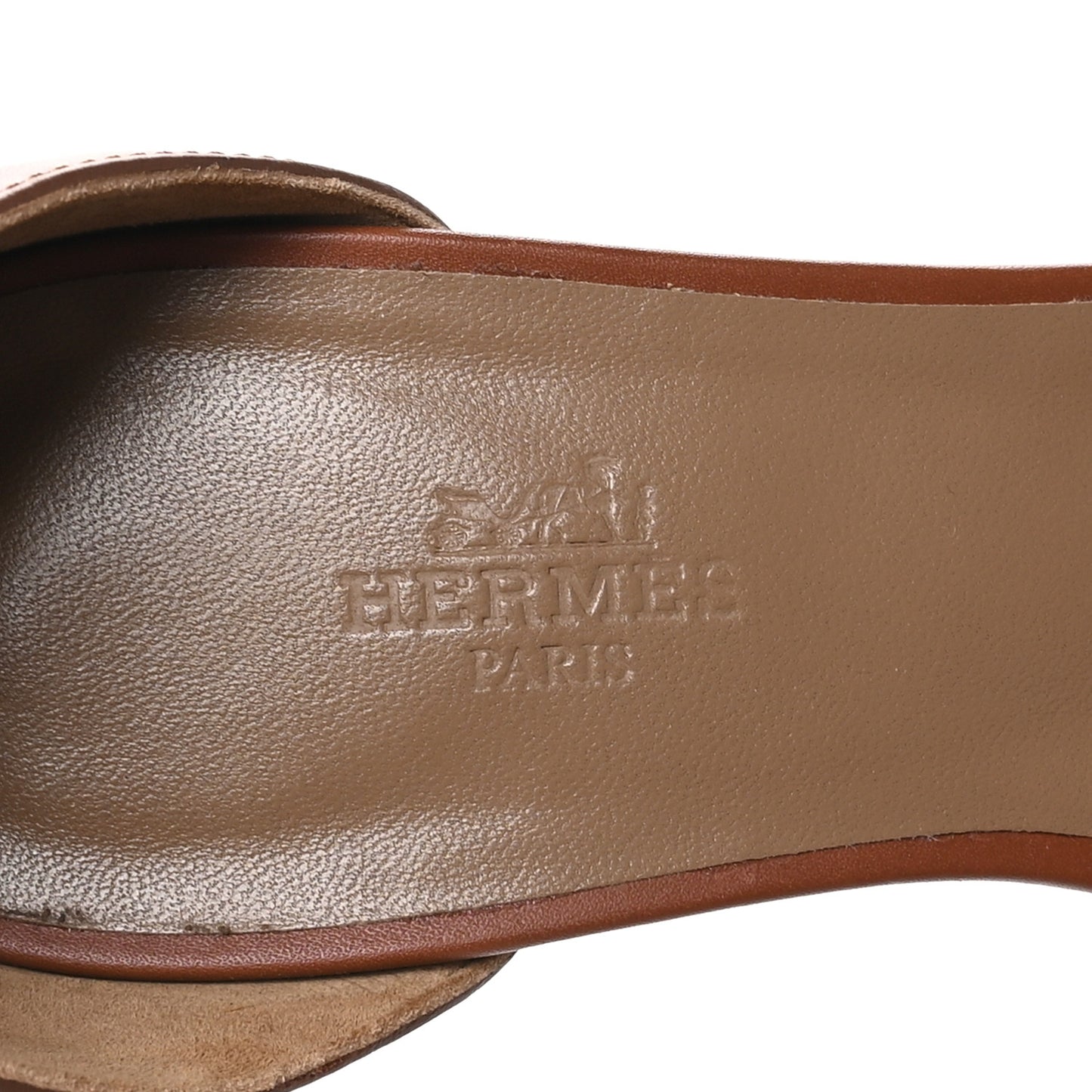 Calfskin Legend Wedge Sandals 38.5 Gold