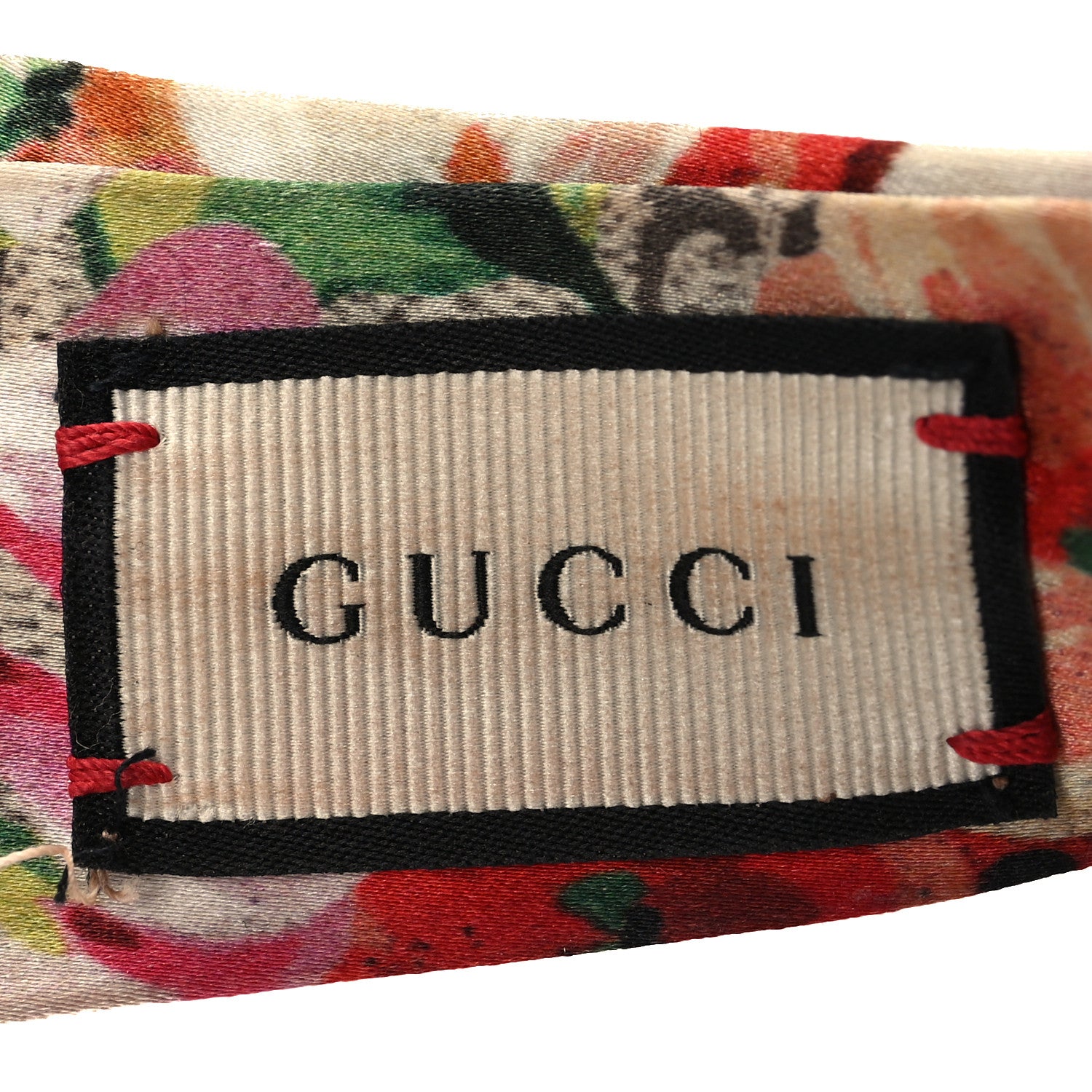 Gucci Silk Monogram Blooms Print Headband Antique Rose 4 of 5