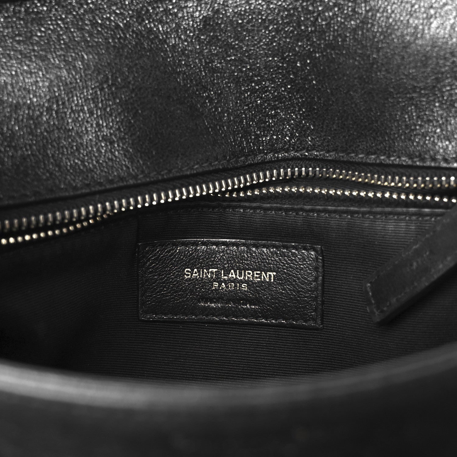 Saint Laurent Lambskin Quilted Mini Becky Chain Bag Black 6 of 13