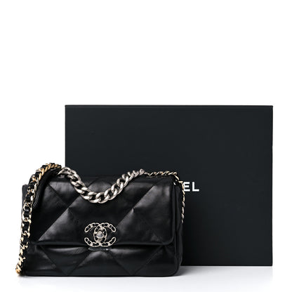 Chanel Lambskin Quilted Medium Chanel 19 Flap Black 10 of 10