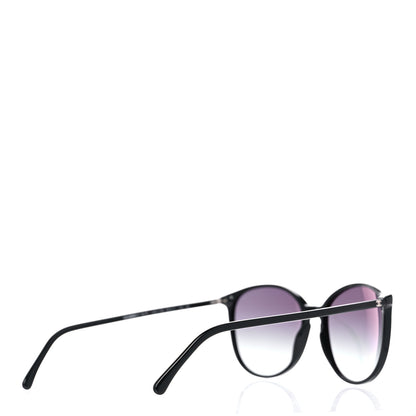 Chanel Acetate Round Sunglasses 5278 Black 3 of 7