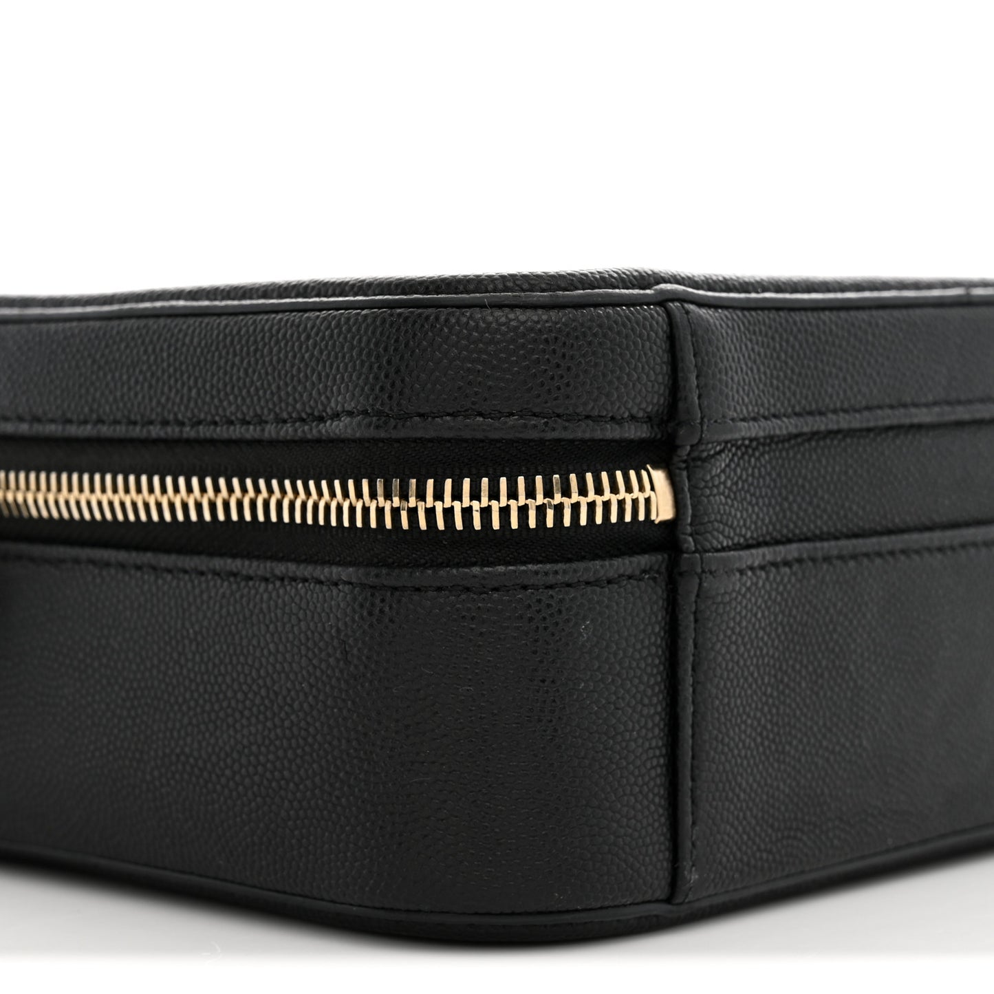 Caviar Quilted Medium CC Filigree Vanity Case Black