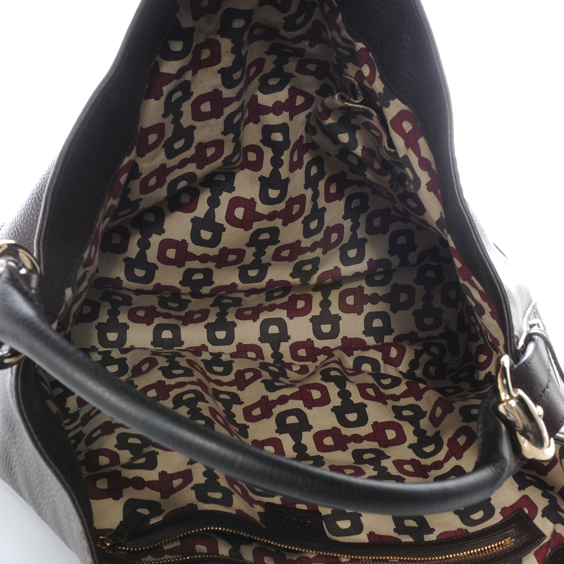 Gucci Leather Guccissima Large Signoria Hobo Dark Brown 5 of 7