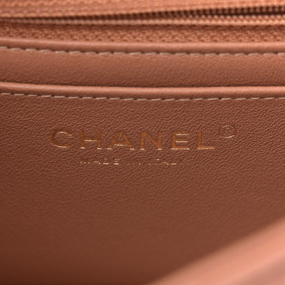 Chanel Lambskin Quilted Mini Rectangular Flap Brown 6 of 11