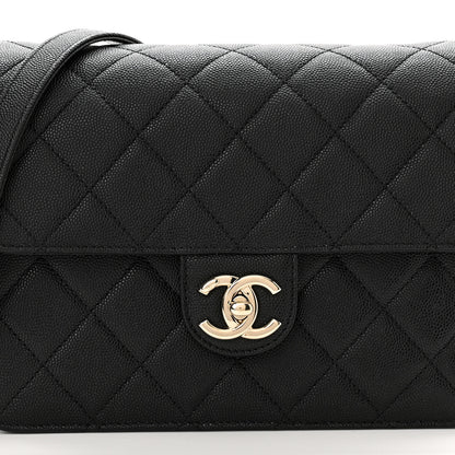 Chanel Caviar Quilted Large Like A Wallet Flap Black 8 of 11