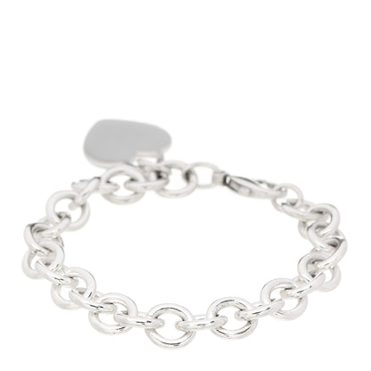 Tiffany Sterling Silver Heart Tag Charm Bracelet 2 of 3