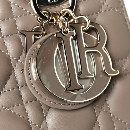 Christian Dior Lambskin Cannage Small My ABCDior Lady Dior Warm Taupe 12 of 13