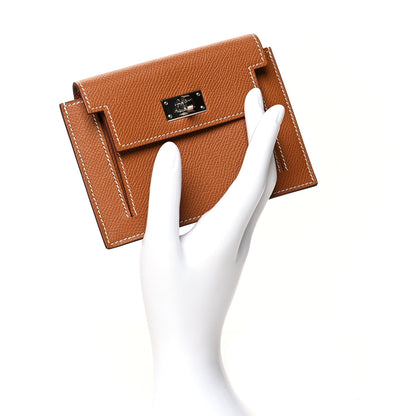 Hermes Epsom Kelly Pocket Compact Wallet Gold 2 of 8