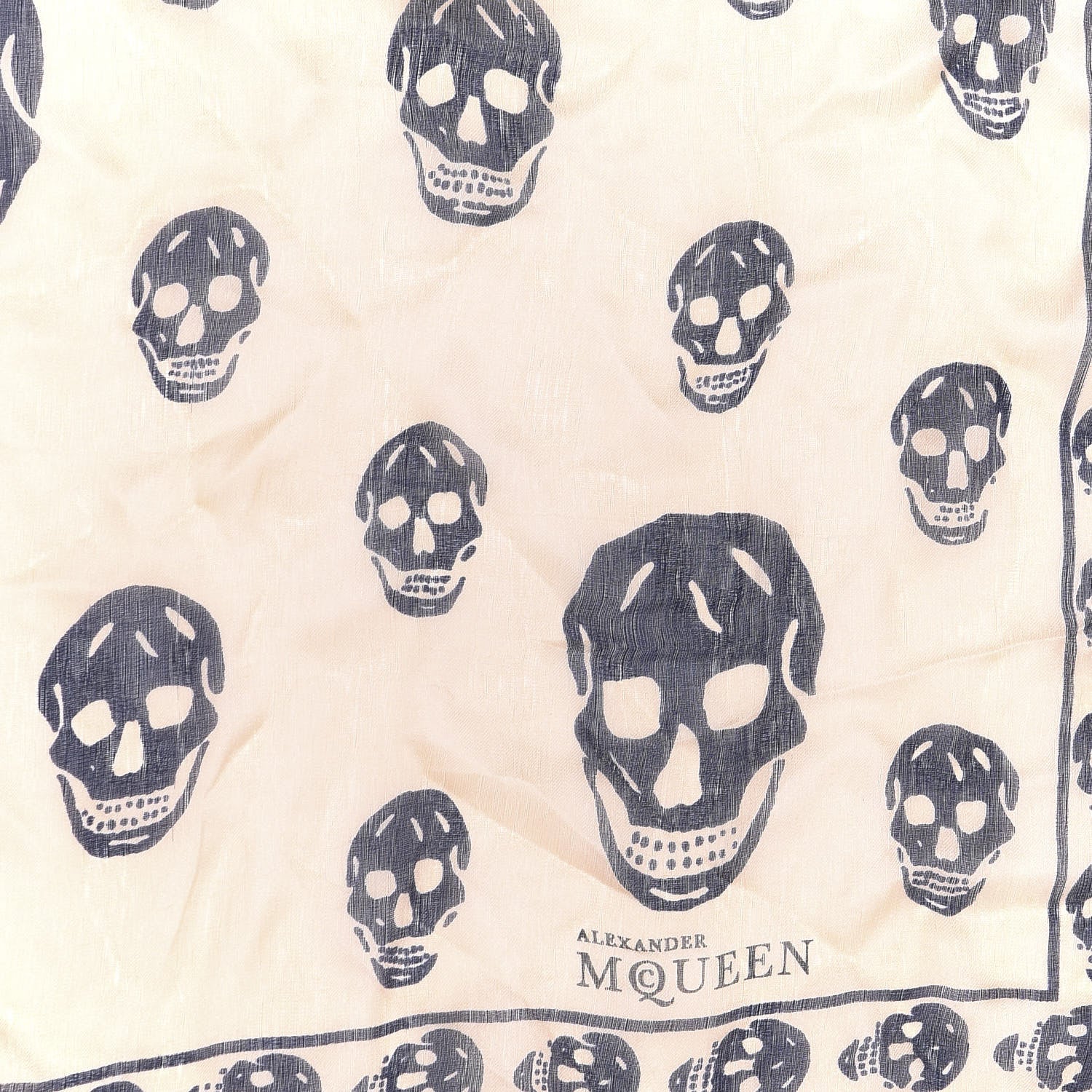 Alexander McQueen Silk Chiffon Skull Scarf Pink 2 of 3