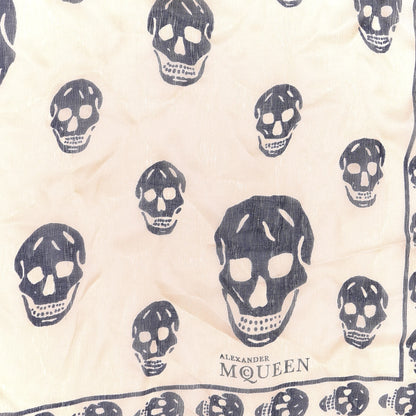 Alexander McQueen Silk Chiffon Skull Scarf Pink 2 of 3