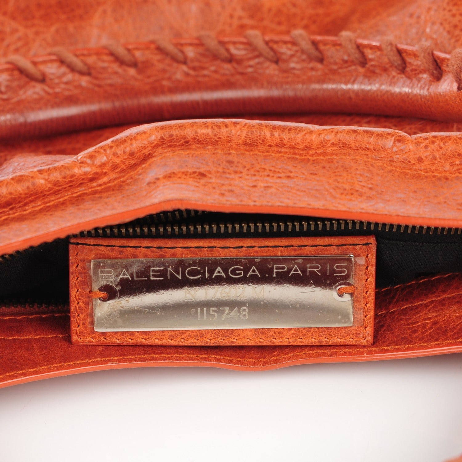 Balenciaga Agneau Classic Hardware City Orange Brulee 6 of 7
