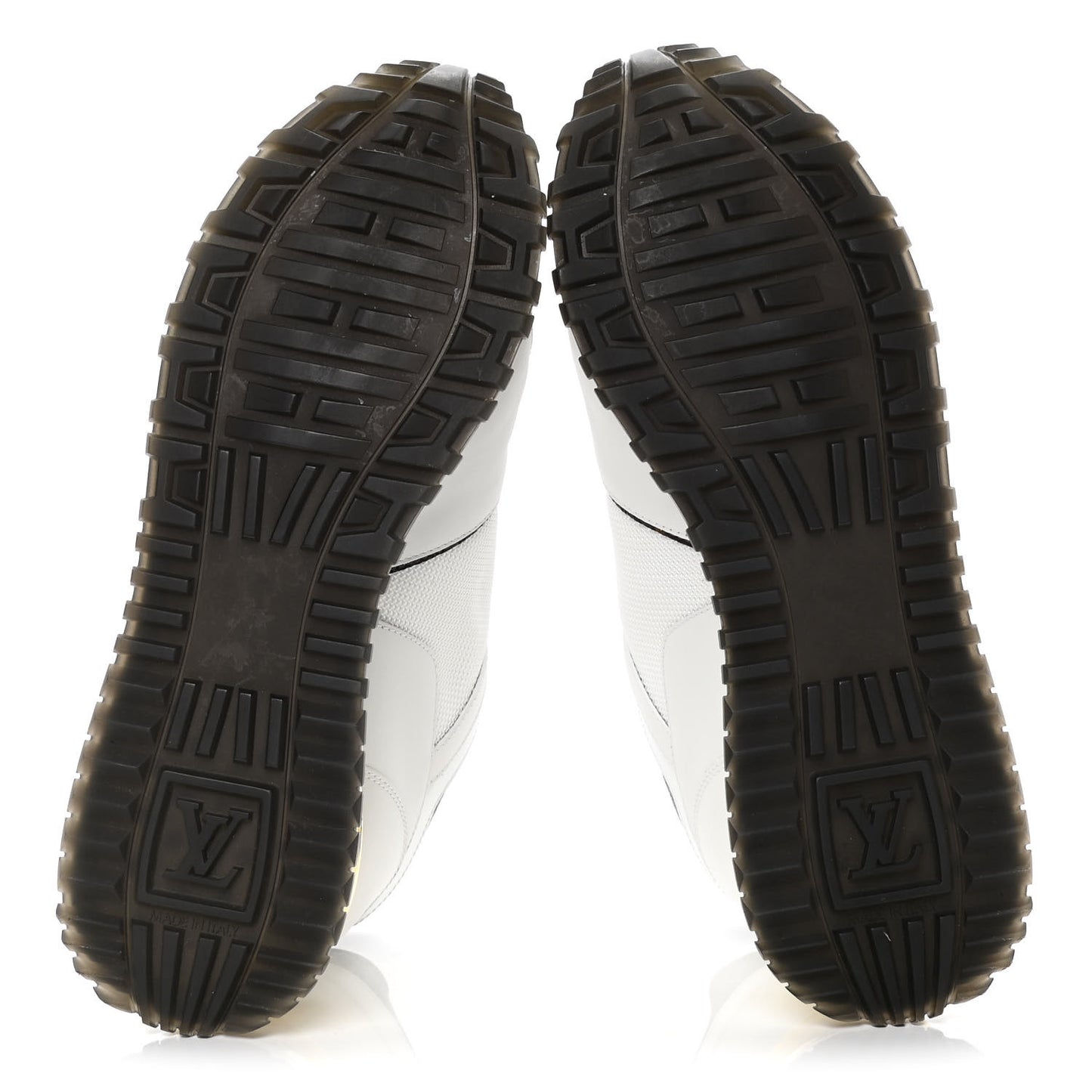 Calfskin Monogram Run Away Sneakers 38 White